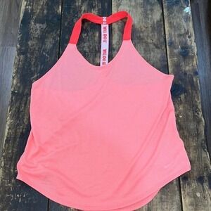 Nike Dri-FIT Tank Top Racerback Coral‎ Pink Large - Tennis - Golf - Pickleball